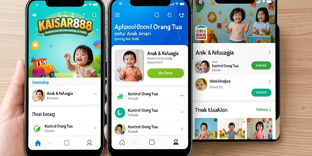 Tampilan antarmuka KAISAR888 yang intuitif untuk kontrol orang tua.