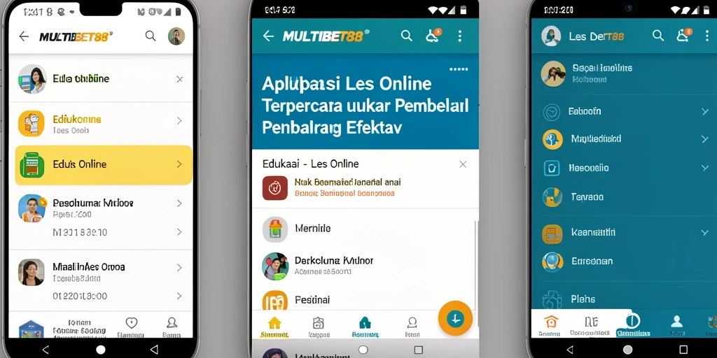 Tampilan antarmuka MULTIBET88 yang menarik dan fungsional untuk Les Online.